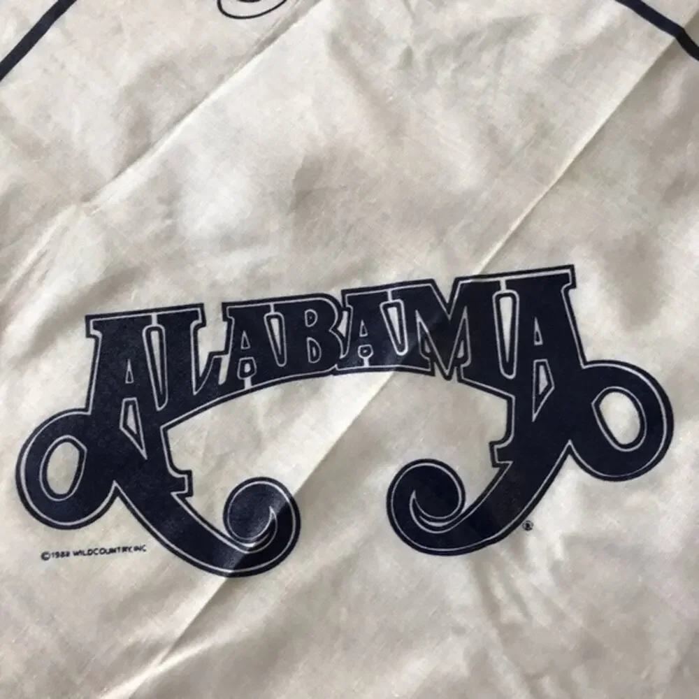 Alabama Band Vintage Bandana 1988 Just Us Record Country Music Elvira